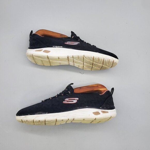 Skechers Womens Empire D Lux 12825 Black Casual Shoes Sneakers Size 6.5 - Picture 4 of 8